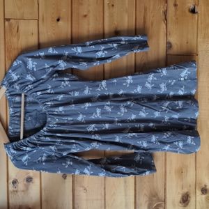 Frugi nursing & maternity long sleeved owl top Medium